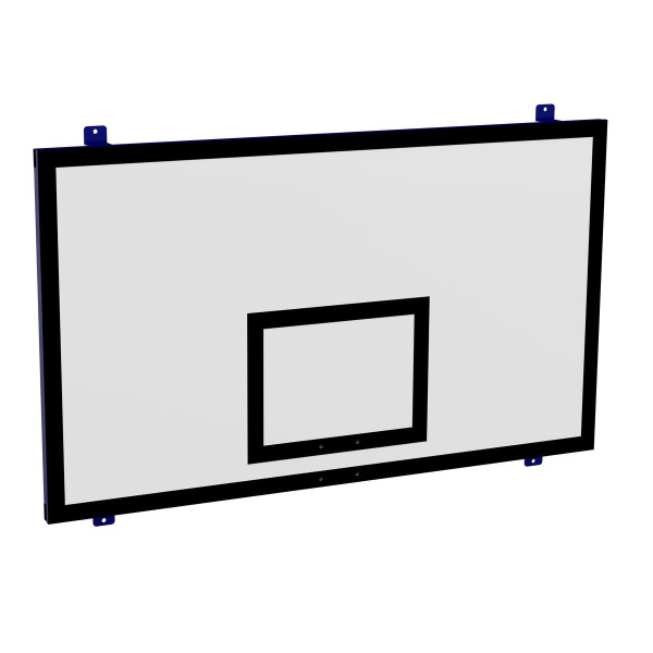 Щит баскетбольный игровой пристенный (фанера 15 мм, металлокаркас) 1050х1800 мм ZAVODSPORTA