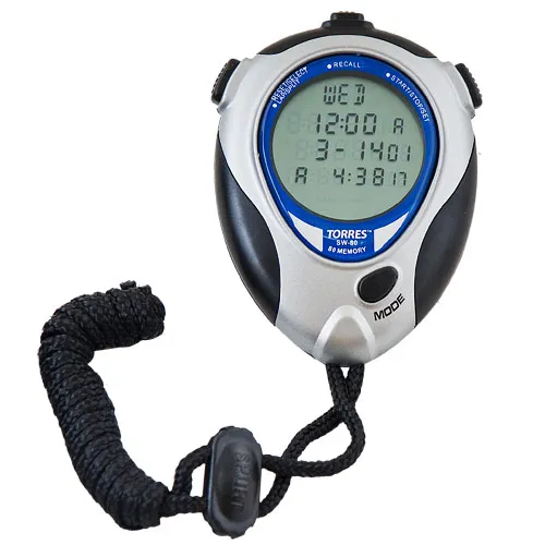 Секундомер TORRES Professional Stopwatch SW-80, до -20С, 80 ячеек памяти